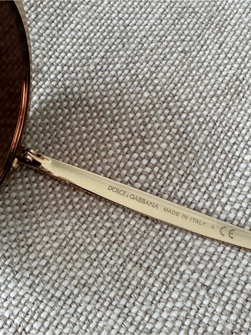 Dolce & Gabbana Gold Tone/Havana DG2179 Round Sunglasses - Picture 10 of 16